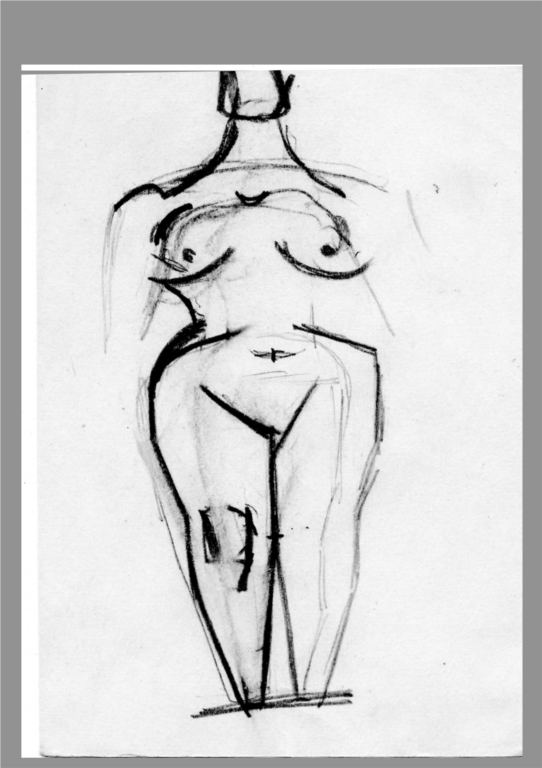 Владимир Циммерлинг. Эскиз к "ФИГУРНОМУ СОСУДУ", 1960-1970-е гг.