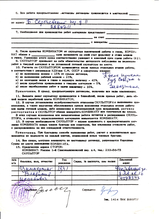 Камаши, барельеф 5. н.в., 1981-82