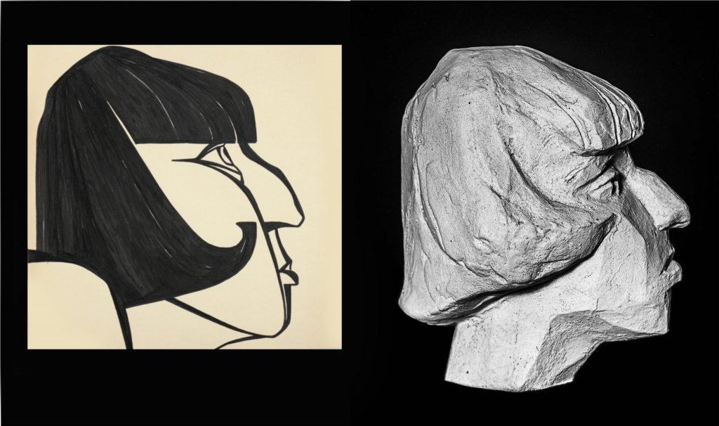 Этюд к "ЮННЕ МОРИЦ" (Ок. 1969 г.) и "ЮННА МОРИЦ" (вариант 1990-х гг.)